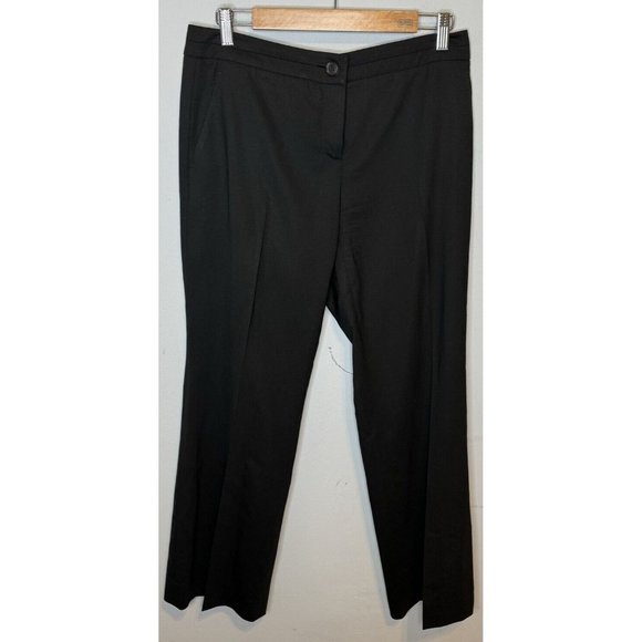 Gucci Wool Dress Pants Womens US 8 IT 44 Black Straight - Picture 1 of 9